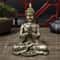 Meditation Buddha Statue Bronze Finish Feng Shui Home Decor 6