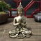 Meditation Buddha Statue Bronze Finish Feng Shui Home Decor 5