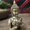 Meditation Buddha Statue Bronze Finish Feng Shui Home Decor 7
