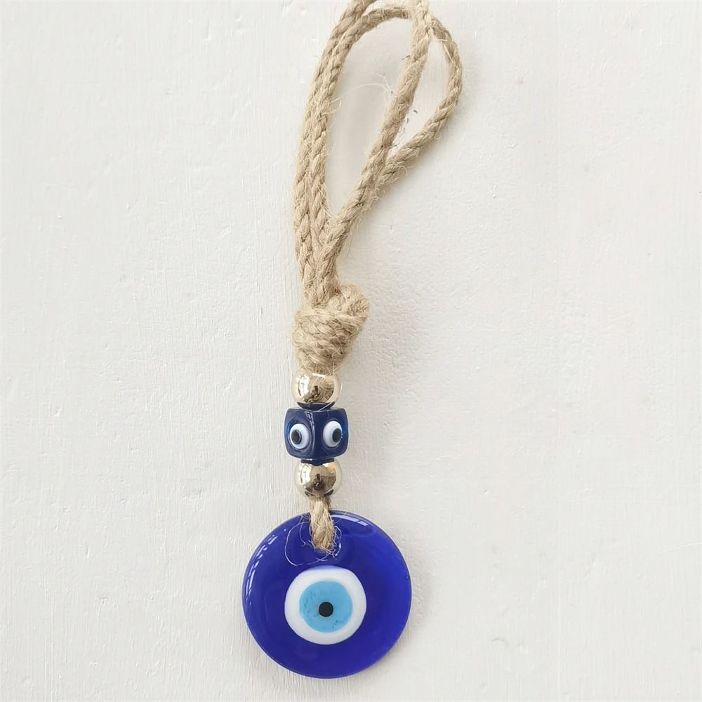 Handcrafted Evil Eye Wall Hanging Glass Protection Charm 4