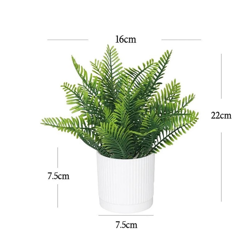 Artificial Potted Plant Mini Bonsai Tree Home Decor Accent 1