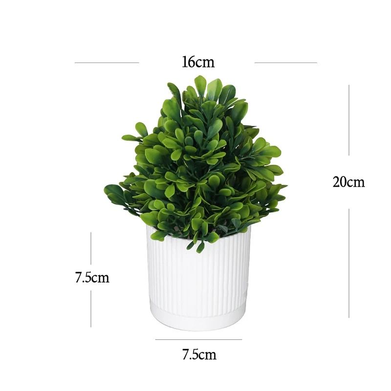 Artificial Potted Plant Mini Bonsai Tree Home Decor Accent 2