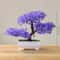 Artificial Potted Plant Mini Bonsai Tree Home Decor Accent 19