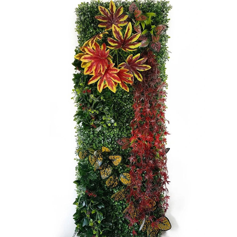 Artificial Plant Wall Panel Green Hedge Decor For Indoor Outdoor Spaces 5
