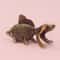 Retro Brass Goldfish Figurine Lucky Fish Desk Decor Ornament 0