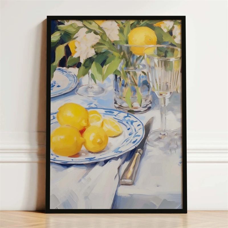 French Breakfast Food Canvas Print Kitchen Wall Art Decor 4