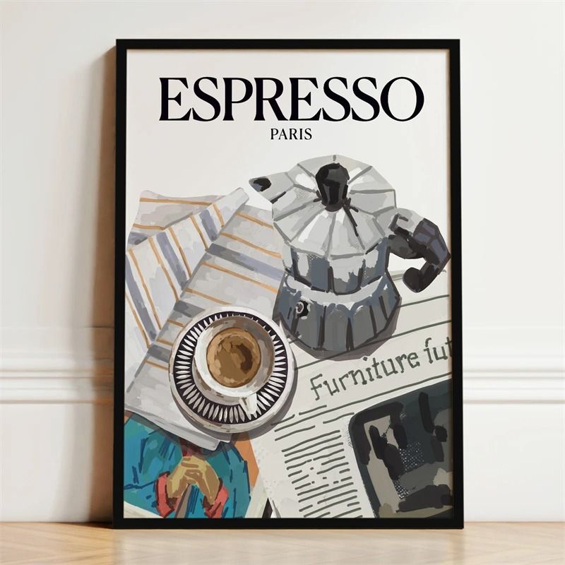 French Breakfast Food Canvas Print Kitchen Wall Art Decor 19