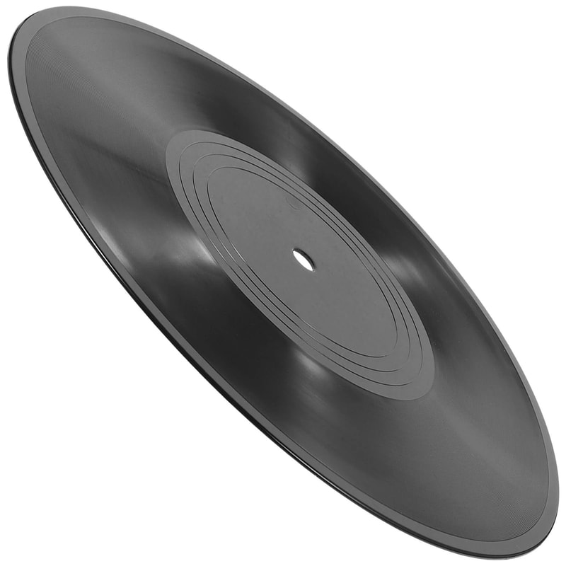 Simulated Vinyl Record Wall Decor Retro Music Hanging Ornament 1