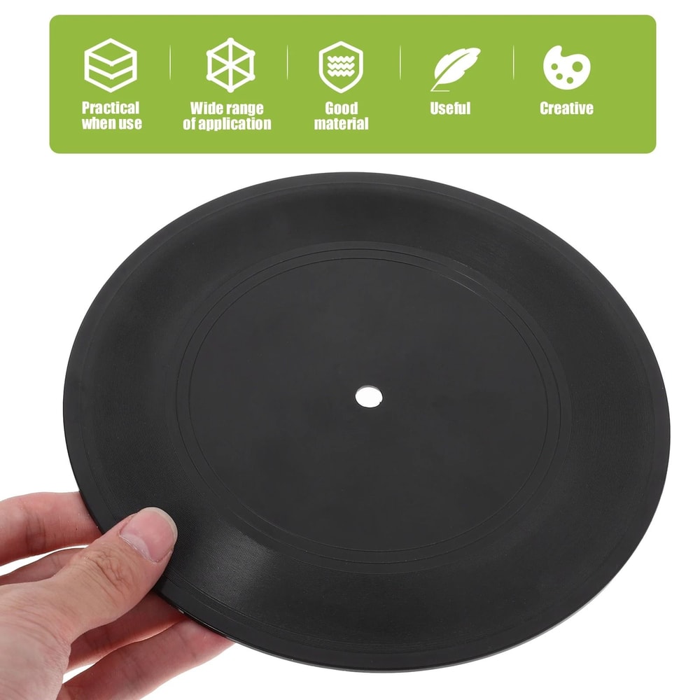 Simulated Vinyl Record Wall Decor Retro Music Hanging Ornament 3