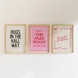 colorful typography quote canvas print modern wall art decor