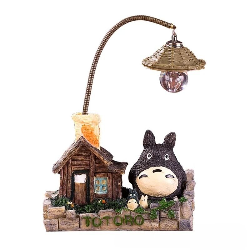 Anime Wooden House Night Light Cute Cartoon Desk Lamp Decor 4