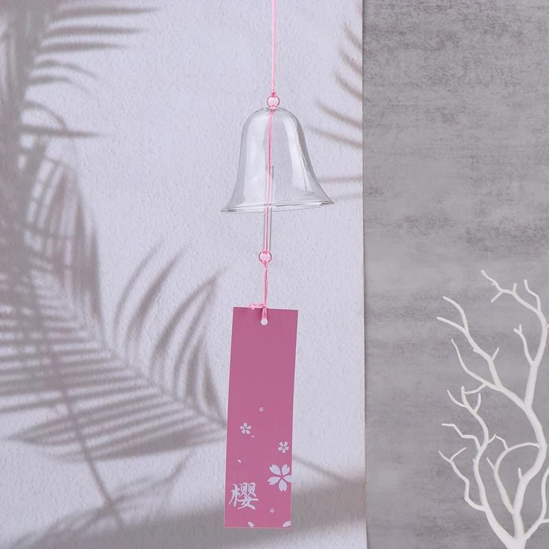 Transparent Glass Wind Chimes Japanese Wind Bell Hanging Decor 4
