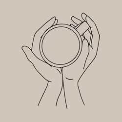 minimalist coffee line art canvas print modern cafe wall decor