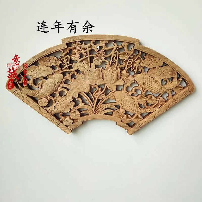 Chinese Wood Carving Dragon Phoenix Wall Decor Hand Carved Wooden Panel 7