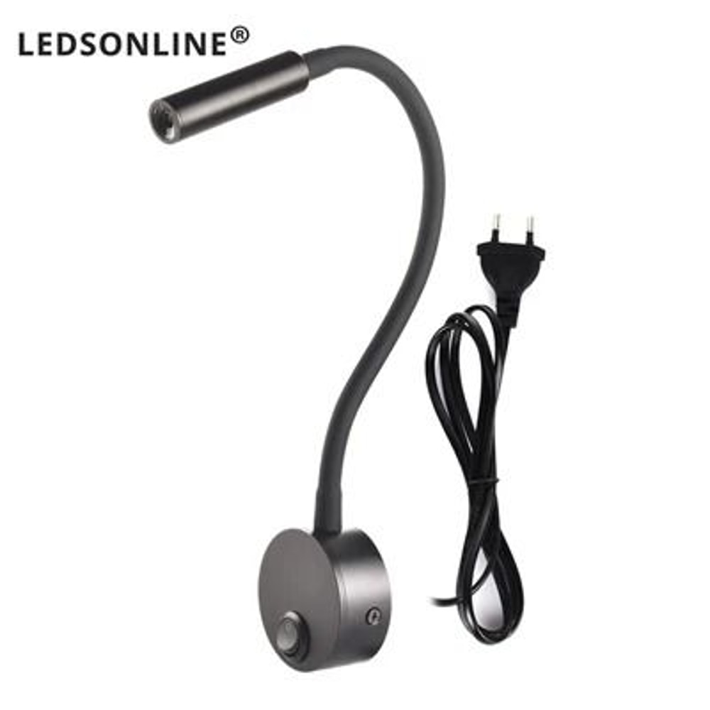 Flexible Gooseneck Clamp Wall Light Bedside LED Reading Lamp 6