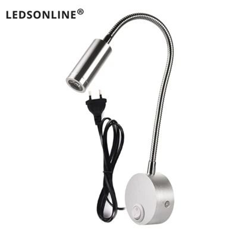 Flexible Gooseneck Clamp Wall Light Bedside LED Reading Lamp 5