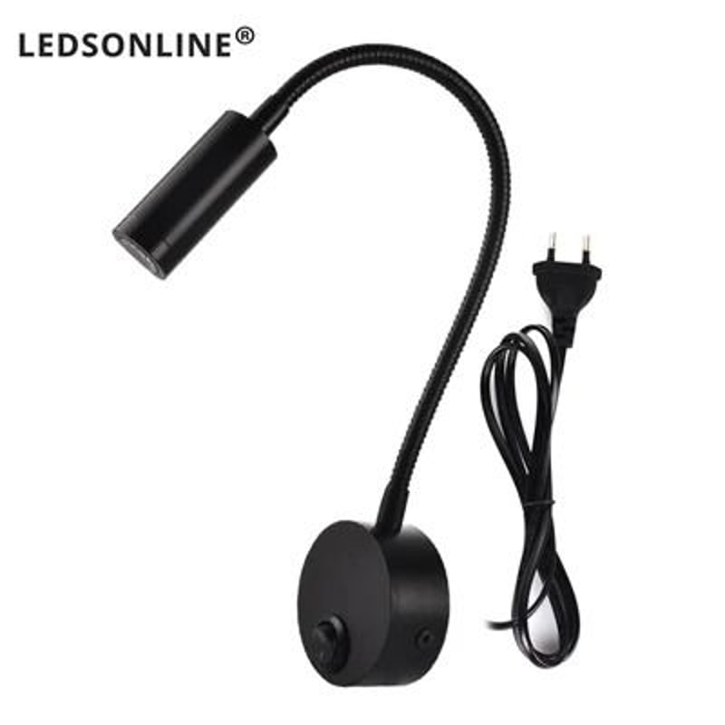 Flexible Gooseneck Clamp Wall Light Bedside LED Reading Lamp 7