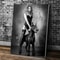 Doberman Wall Art Modern Canvas Poster Black Dog Painting Decor For Living Room 4