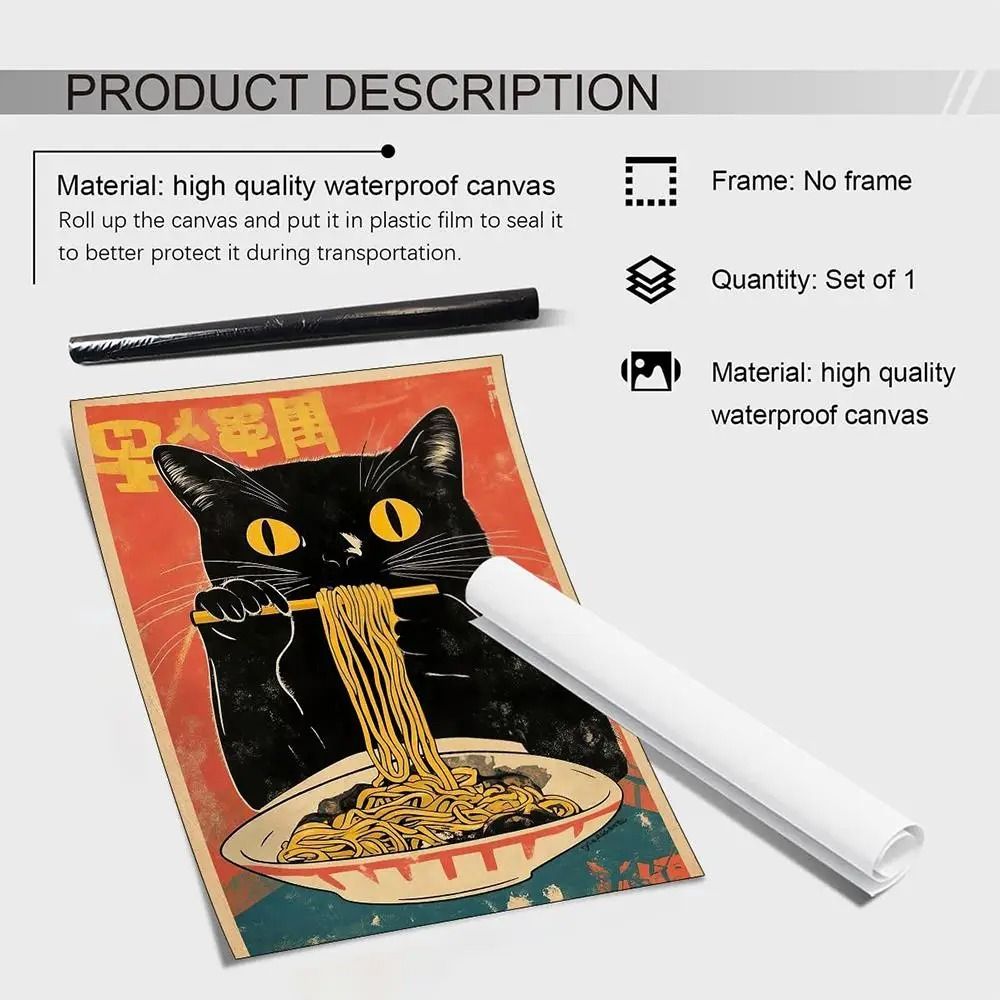 Doberman Wall Art Modern Canvas Poster Black Dog Painting Decor For Living Room 13