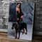 Doberman Wall Art Modern Canvas Poster Black Dog Painting Decor For Living Room 9