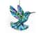 Acrylic Hanging Ornament Bird Flower Decor Animal Pendant For Window Car And Backpack 10
