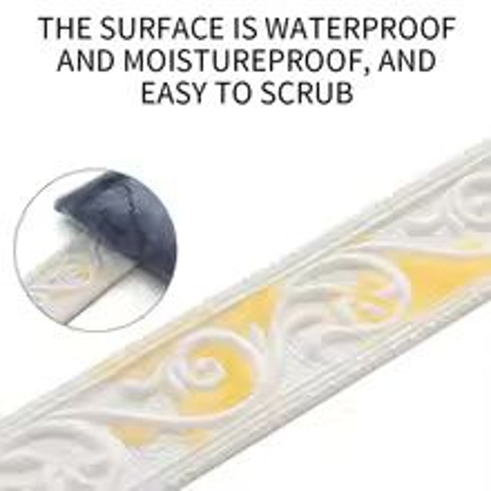 3D Wall Border Sticker Peel And Stick Tile Trim Waterproof Self Adhesive Decor 8