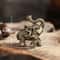 Brass Elephant Figurine Mini Elephant Statue Auspicious Feng Shui Desk Decoration 2