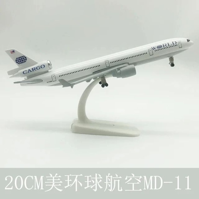 MD11 Aircraft Model Plane Diecast Metal Airplane Model Aviation Desk Decor 5