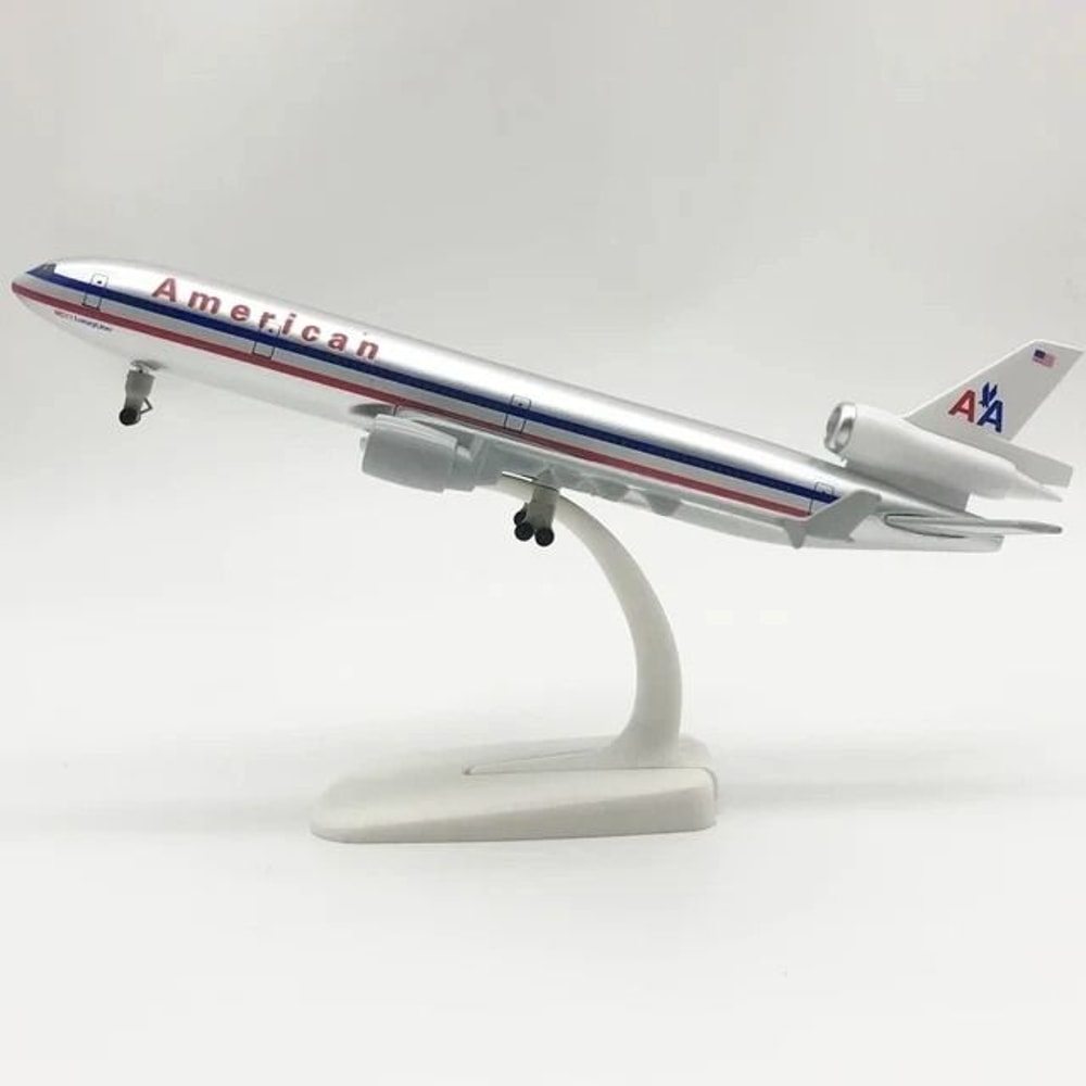 MD11 Aircraft Model Plane Diecast Metal Airplane Model Aviation Desk Decor 3
