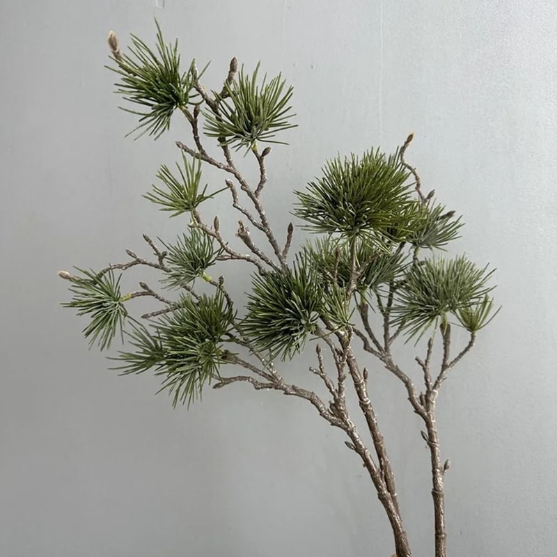 Artificial Pine Branch Realistic Greenery Fake Pine Plant Elegant Holiday Decor 11