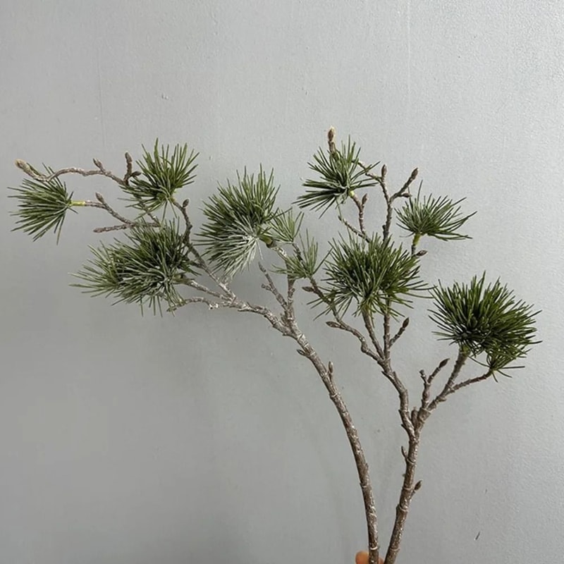 Artificial Pine Branch Realistic Greenery Fake Pine Plant Elegant Holiday Decor 7