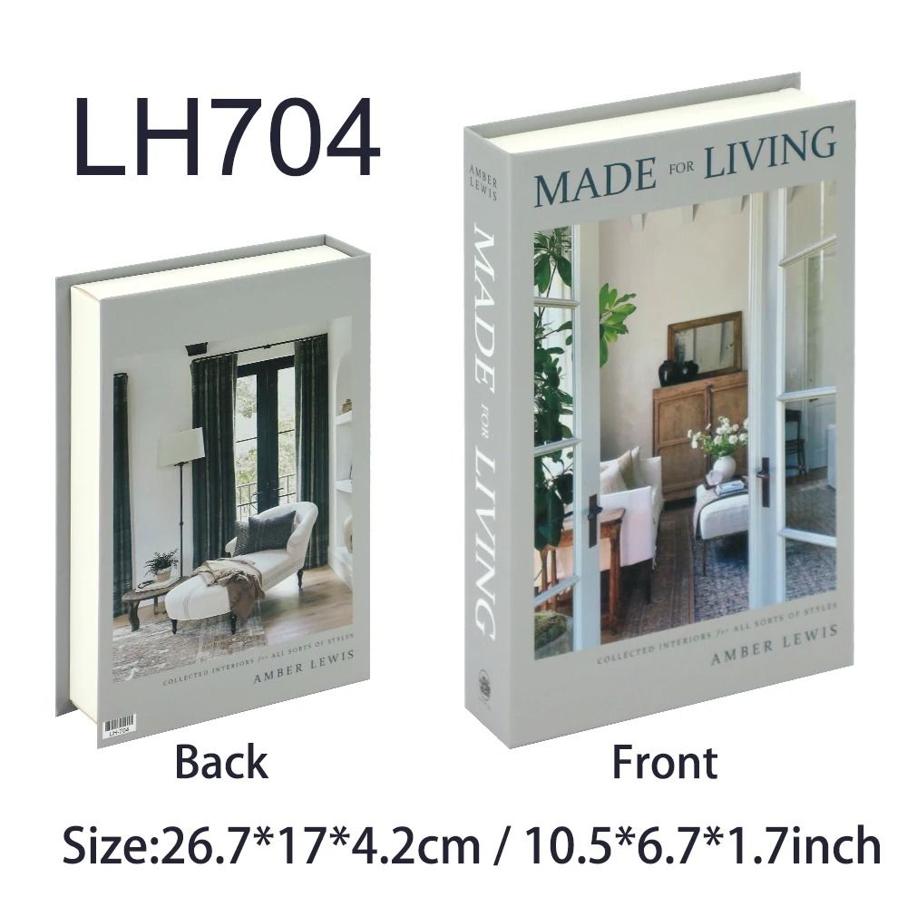 Fake Book Storage Box Decorative Book Box Luxury Coffee Table Decor Organizer 9