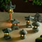 Mini Pagoda Lantern Zen Garden Decor Miniature Bonsai Landscape Light Statue 0