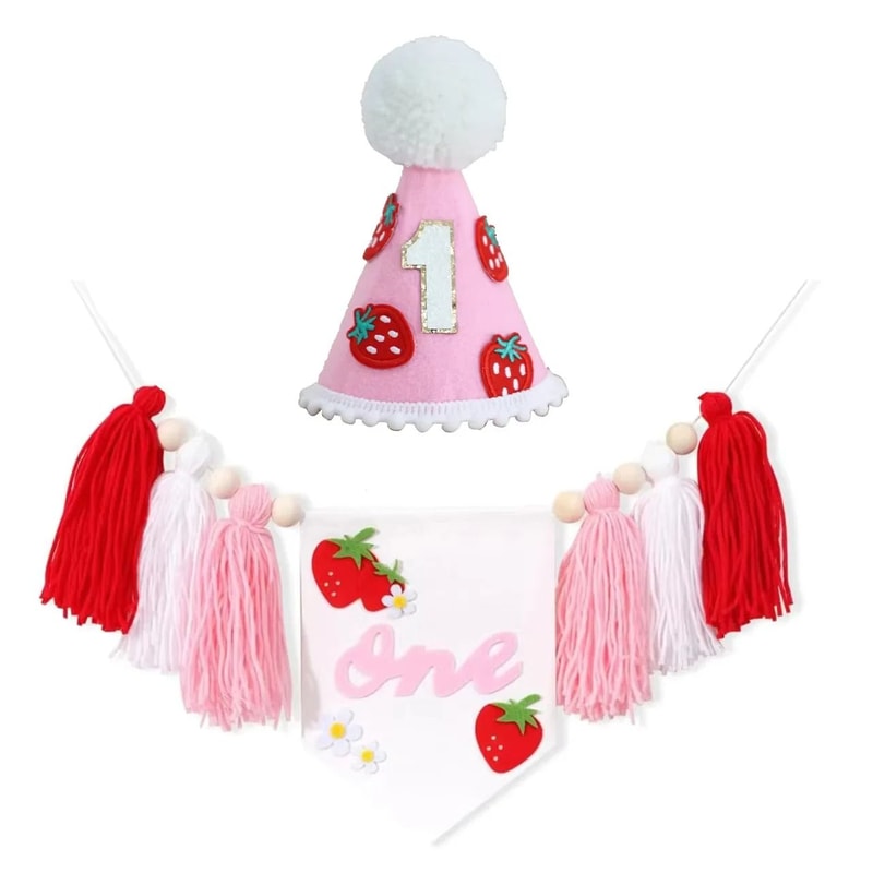 First Birthday Banner High Chair Banner Boho Baby Birthday Decoration 0