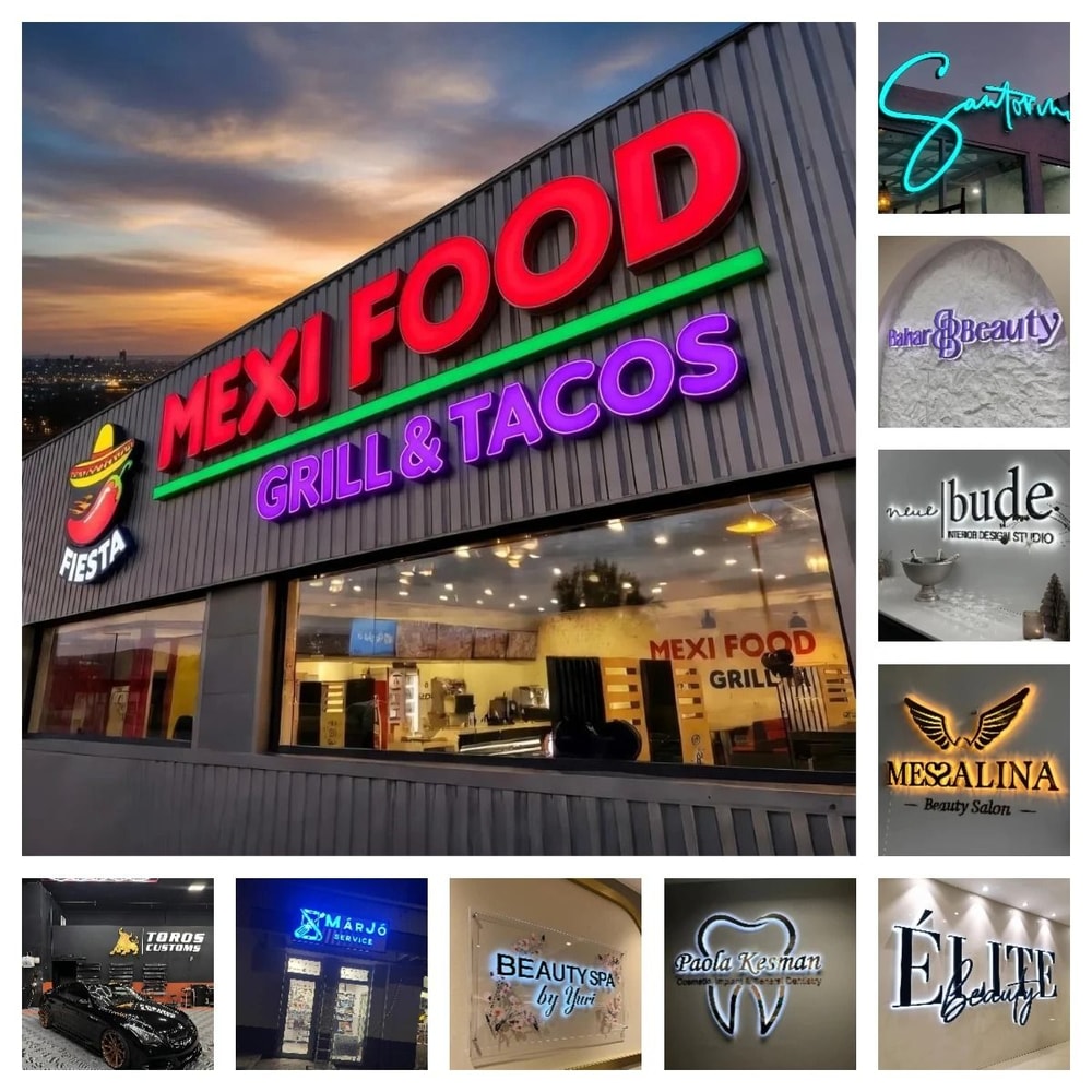 3D Illuminated Letters Backlit Logo Sign LED Business Storefront Signage 4