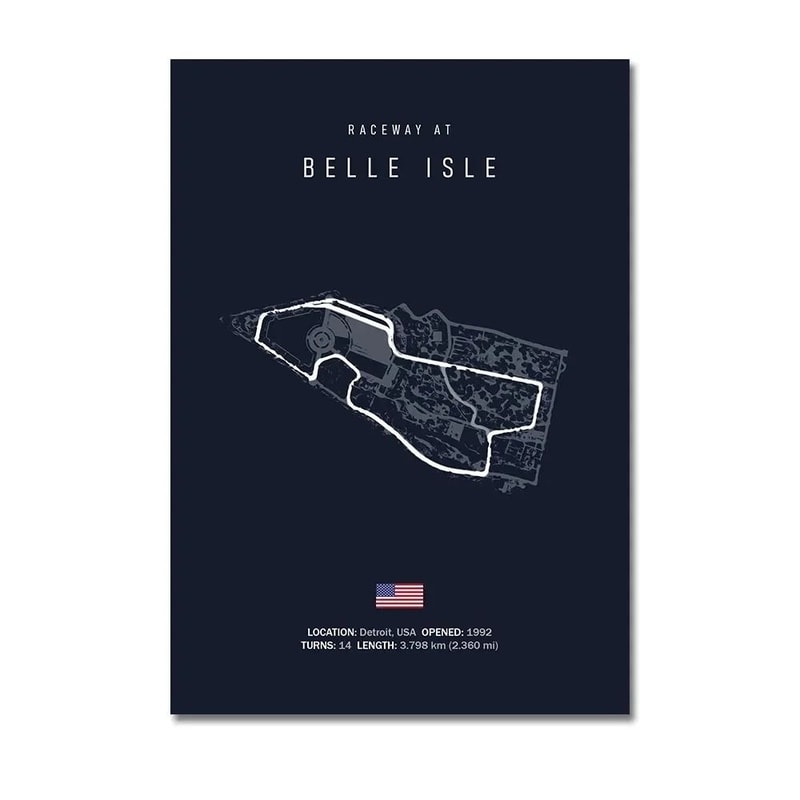 F1 Track Wall Art Circuit Map Canvas Poster For Motorsport Racing Decor 11