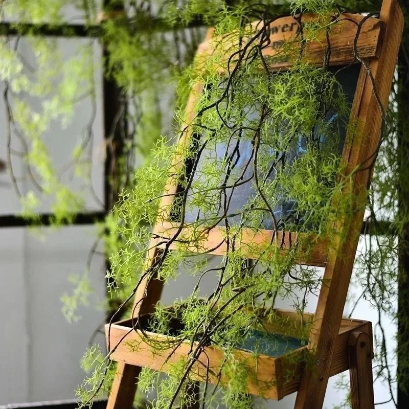 Artificial Hanging Vines Green Rattan Wall Decor For Natural Indoor Styling 1