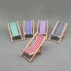 dollhouse beach chair mini folding furniture for 1 12 dollhouse beach scene decor