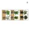 Plant Wall Stickers Potted Botanical Wall Decal Set For Fresh Home Decor Styling 2