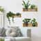 Plant Wall Stickers Potted Botanical Wall Decal Set For Fresh Home Decor Styling 0