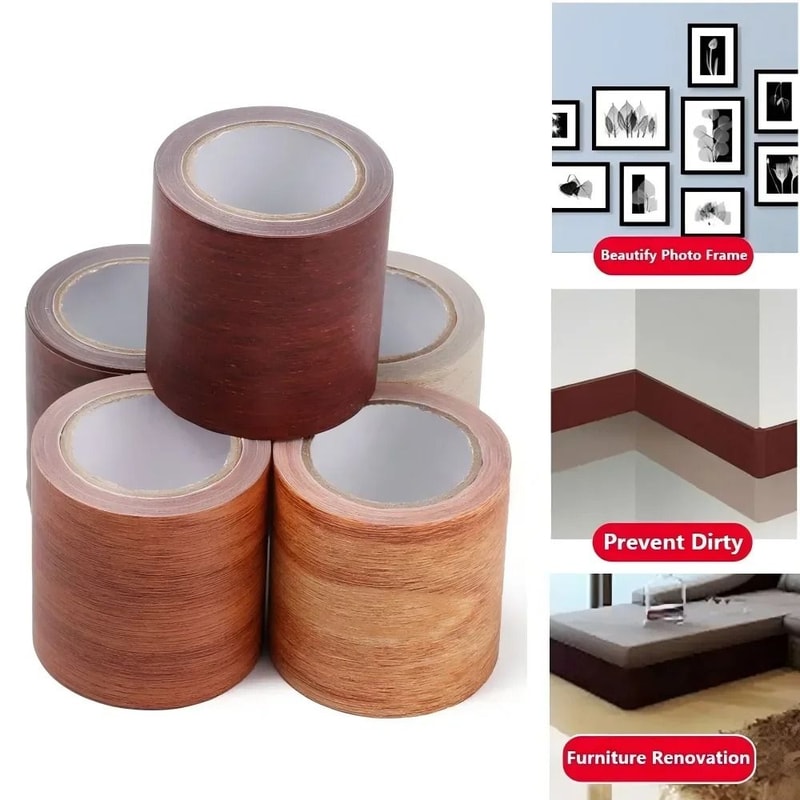 Wood Grain Repair Tape Self Adhesive Furniture Patch For Scratch And Surface Fix 6