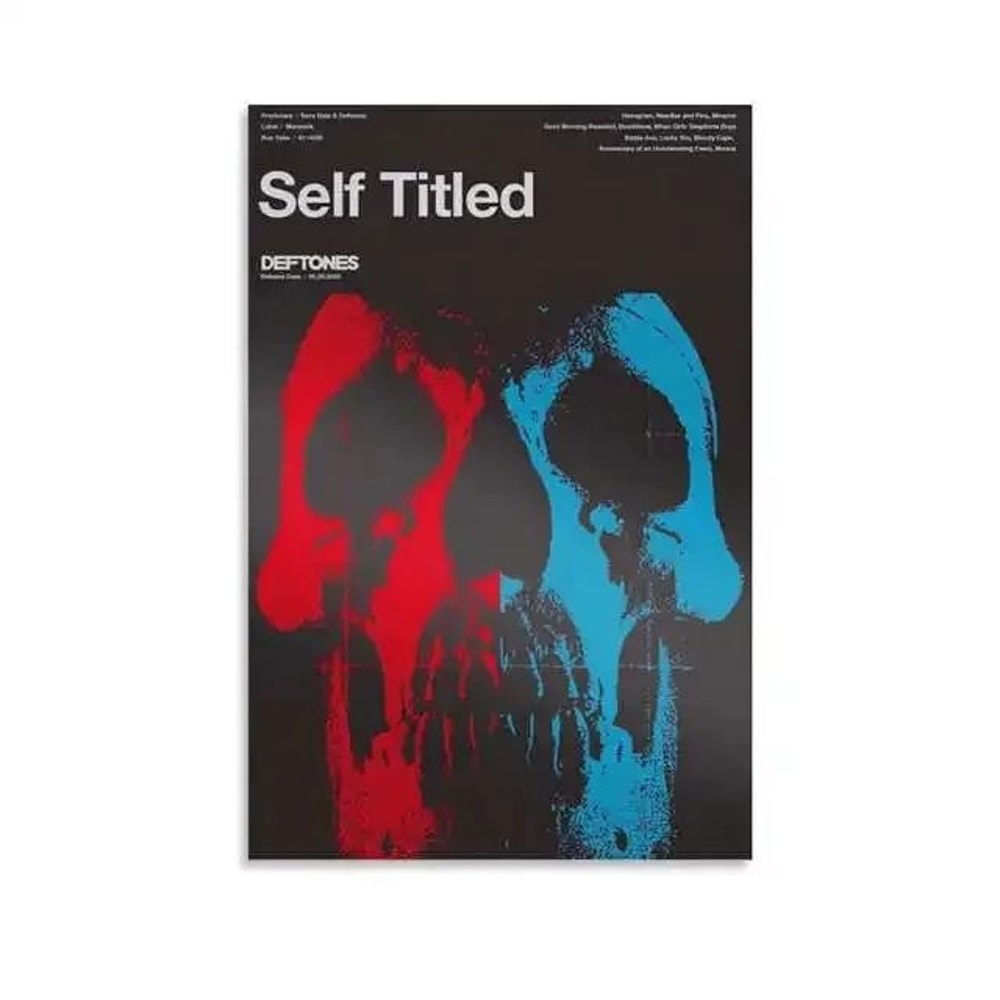 Deftones Album Poster Around The Fur Rock Band Wall Art For Aesthetic Room Decor 26