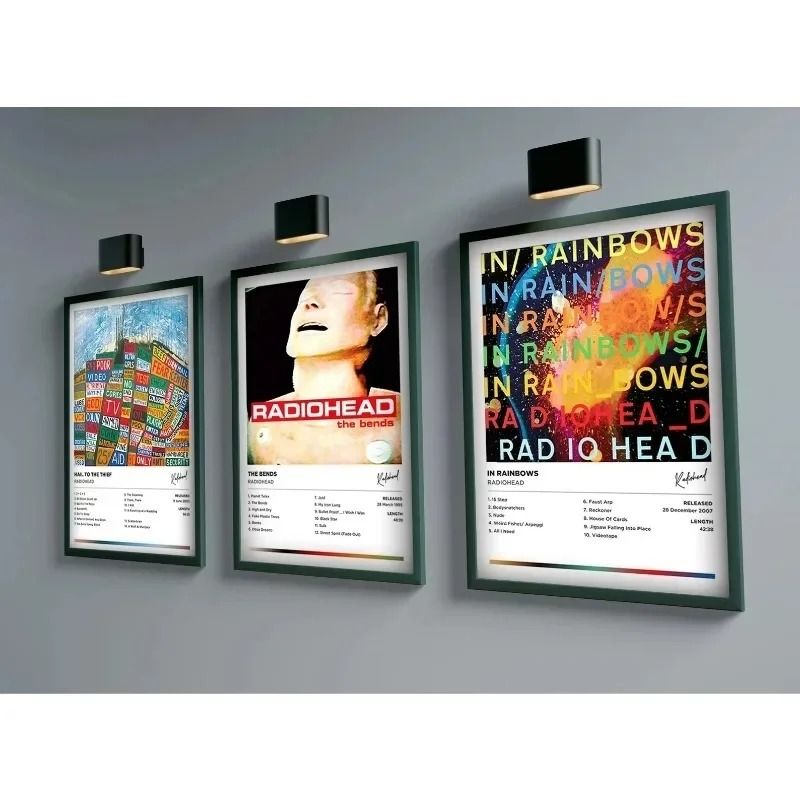 Radiohead The Bends Poster Album Cover Wall Art Canvas For Rock Music Decor 14