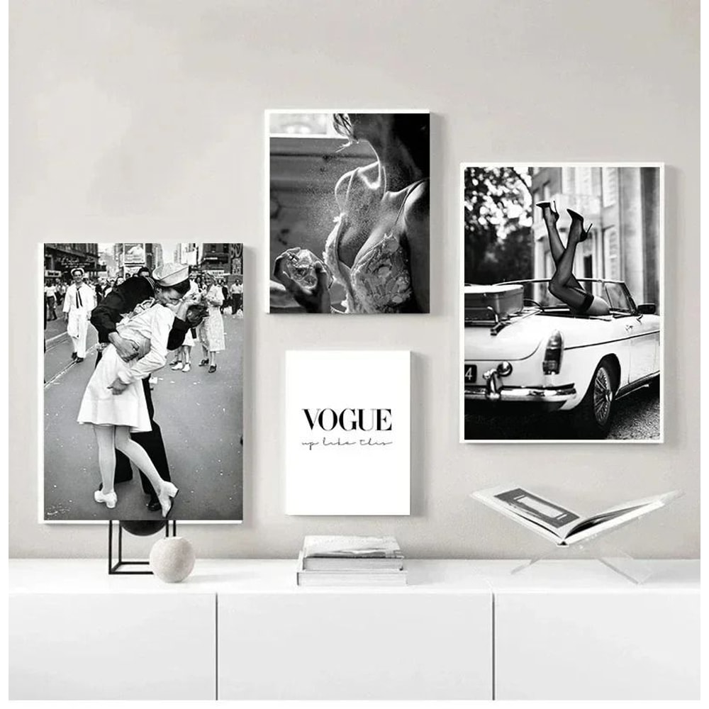 Vintage Fashion Wall Art Poster Woman Perfume Canvas For Elegant Aesthetic Room Decor 9