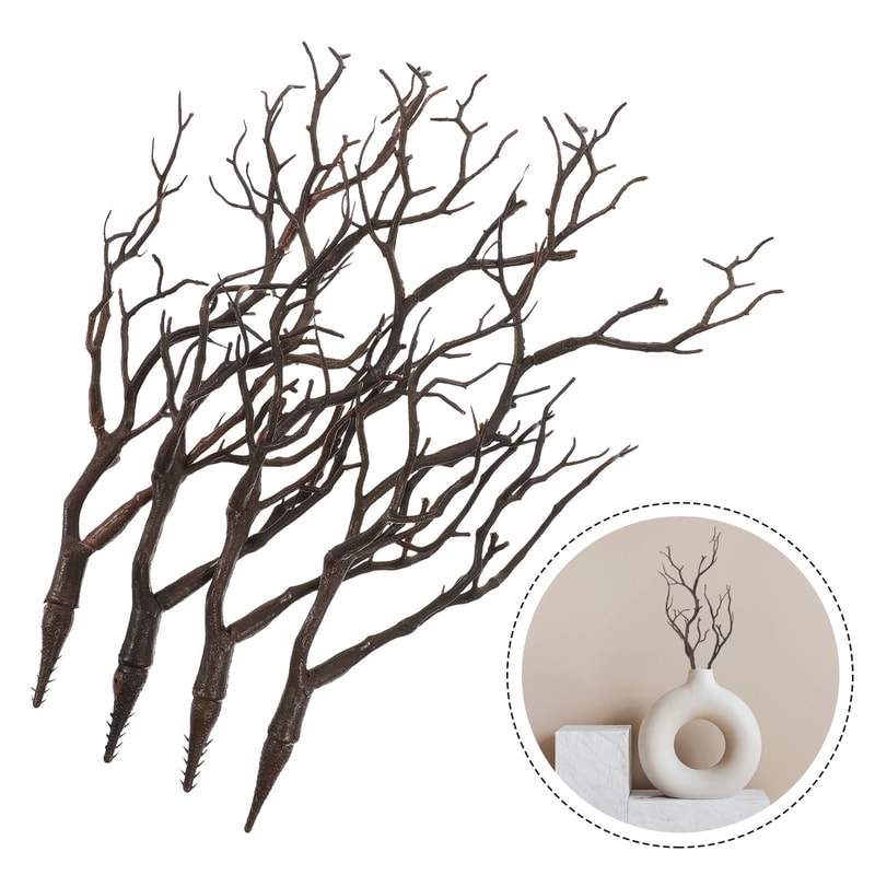Artificial Dried Branches Antler Style Rustic Decor Stems For Home And Holiday Styling 0