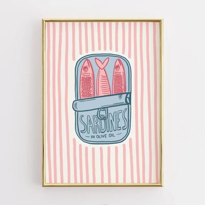 Funny Kitchen Wall Art Coffee Lover Poster Retro Food Canvas Print For Modern Kitchen Decor 15