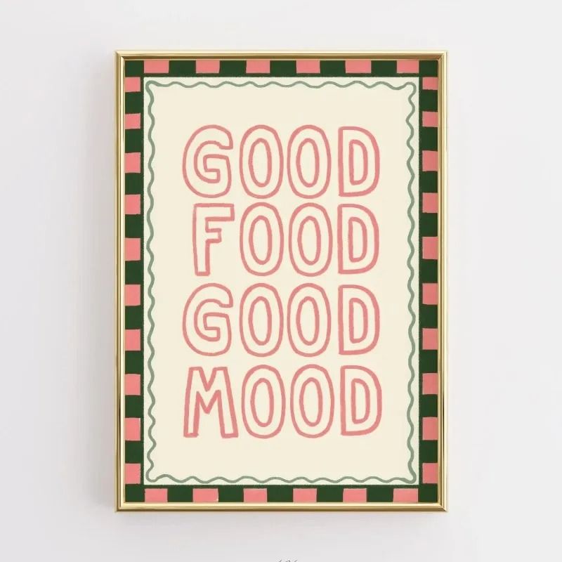 Funny Kitchen Wall Art Coffee Lover Poster Retro Food Canvas Print For Modern Kitchen Decor 5