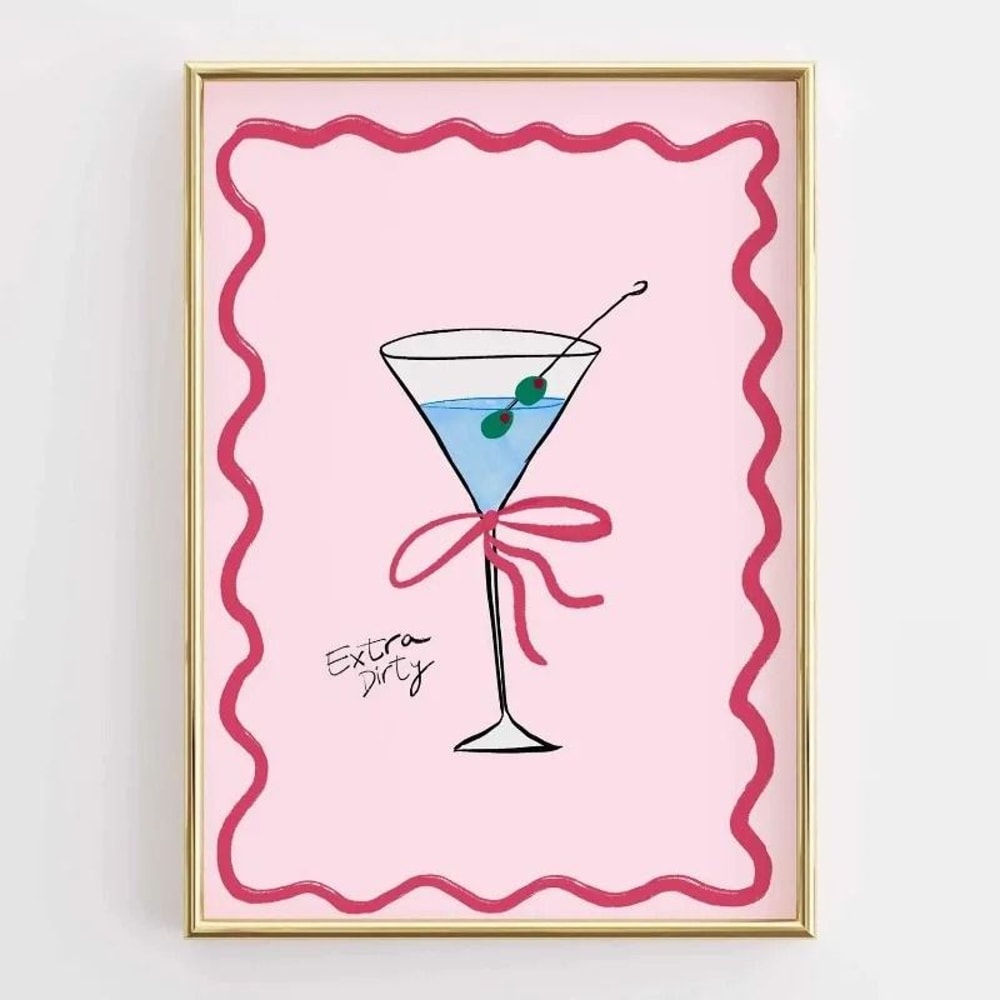 Funny Kitchen Wall Art Coffee Lover Poster Retro Food Canvas Print For Modern Kitchen Decor 29