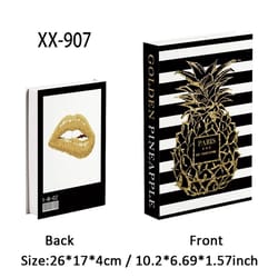 decorative fake books coffee table decor set faux book box for stylish home staging