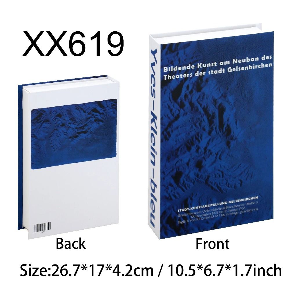 Decorative Fake Books Coffee Table Decor Set Faux Book Box For Stylish Home Staging 20